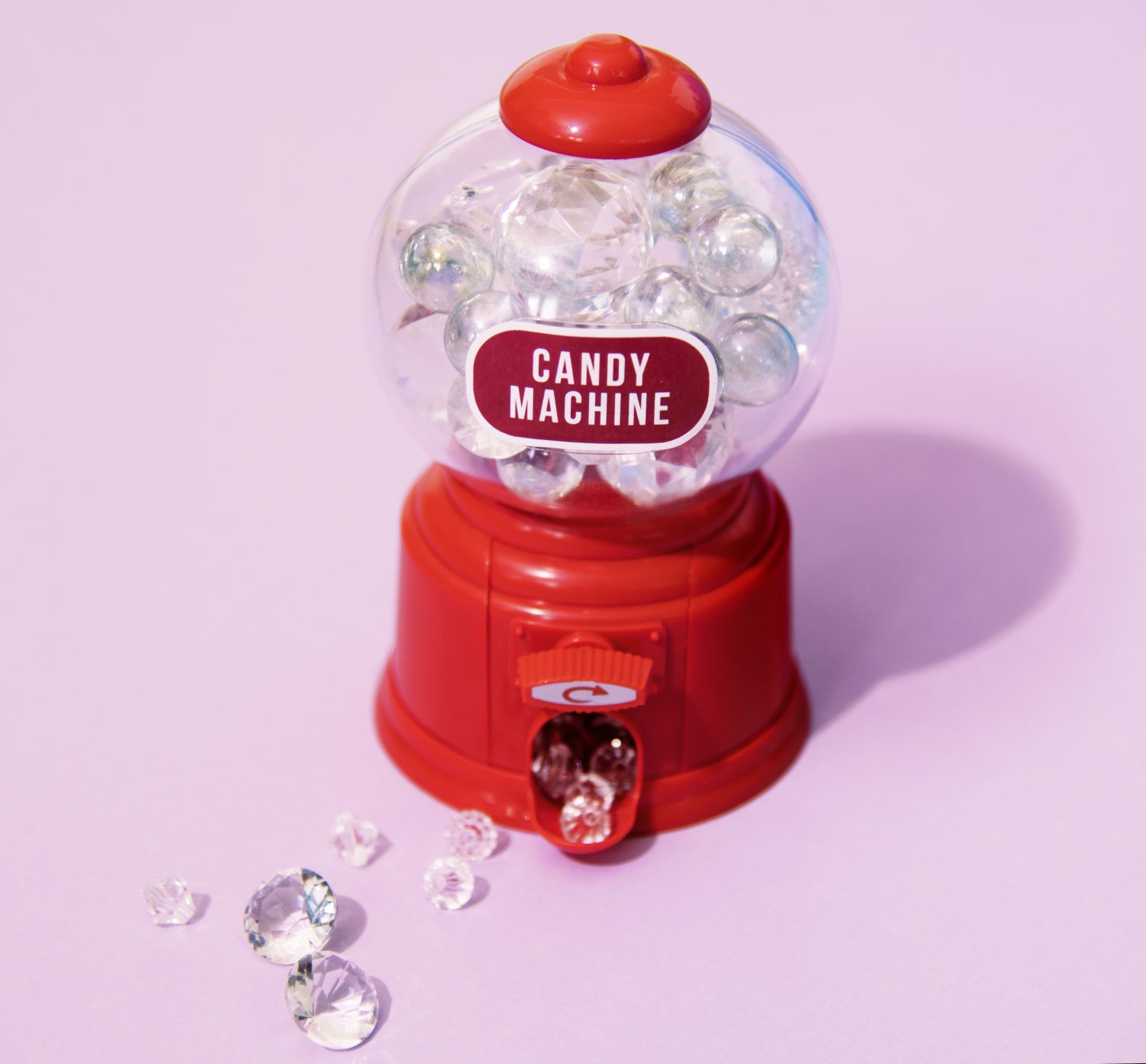 candy machine filled diamonds